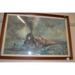 Alan Fearnley (British, b.1942), limited edition steam train chromolithograph, signed and numbered