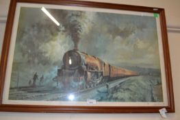 Alan Fearnley (British, b.1942), limited edition steam train chromolithograph, signed and numbered