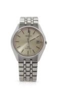 A Seiko Grand Seiko quartz wristwatch, reference number 9587-8000, it has a stainless steel case and