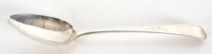 A George III silver table spoon, Old English pattern, London 1805, makers mark for Peter, Ann &