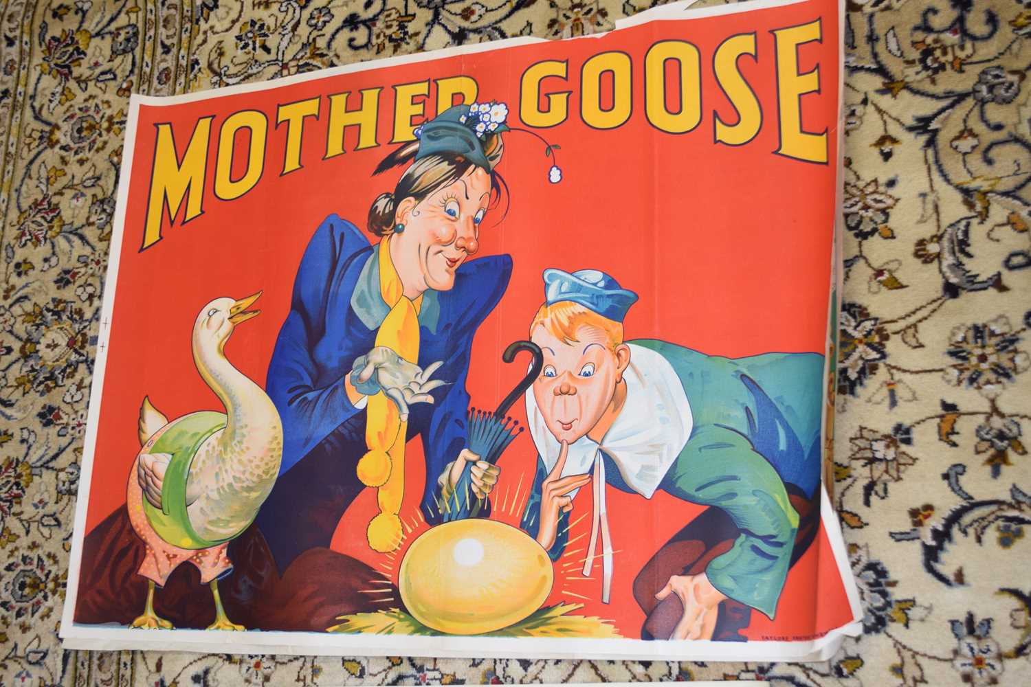 A collection of vintage posters to include Post Office ( GPO ) issues, Mother Goose pantomine - Image 2 of 5