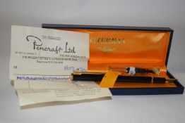 A Waterman pen with 18k nib together with further 18k nib marked Waterman Ideal Paris