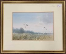Peter Metcalf (British,1944-2004), inscribed on verso: 'Horsey Nature Reserve', watercolour, signed,