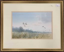 Peter Metcalf (British,1944-2004), inscribed on verso: 'Horsey Nature Reserve', watercolour, signed,