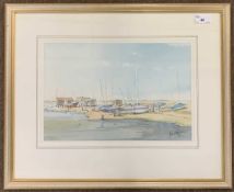 John R.Pretty (British, contemporary), Southwold, watercolour, signed, 23x36cm, framed and glazed.