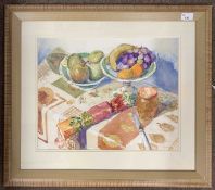 Henley G.Curl (1910-1989), "The Christmas Cracker", pencil and watercolour, signed and dated '84,
