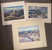 Sir Daniel Lascelles (1902-1967), Mountainous ranges (believed to be Afganistan), Trio of