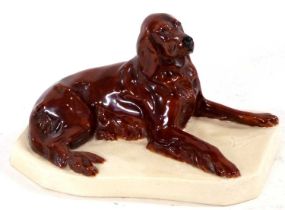 A Royal Worcester model of a setter, modelled by Doris Lindner