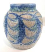 A Pilkington Royal Lancastrian Lapis ware vase by Gladys Rogers with E T Radford back stamp, 20cm
