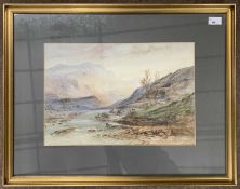 Attributed to William Henry Earp (British, 1831-1914), watercolour, signed lower right, framed and