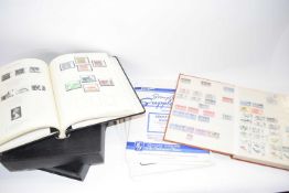 Great Brtian Stamps - A collection housed in two partly filled Windsor albums and one stock book
