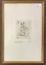 After Cezanne (French,1839-1906), "Eau Forte Originale Portrait of Guillaumin", etching and