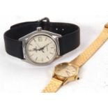 Two wristwatches, one ladies quartz Longines and the second a gents quartz Tissot