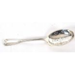 A Tiffany & Co sterling St Dunstan pattern vegetable/pea server, patent 1909, 23cm long, 122gms