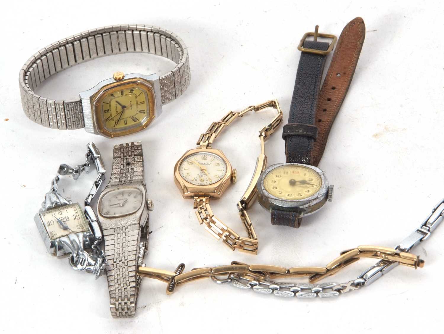 Mixed Lot: Watches to include Seiko and Tissot, also a 9ct gold cased Everite watch - Image 2 of 2