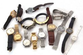 Mixed Lot: Various wristwatches including Seiko, Rotary, Zenith and Ingosoll