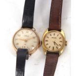 Two ladies wristwatches, one a Bulova and a 9ct gold cased Manis, the Manis is stamped 375 on the