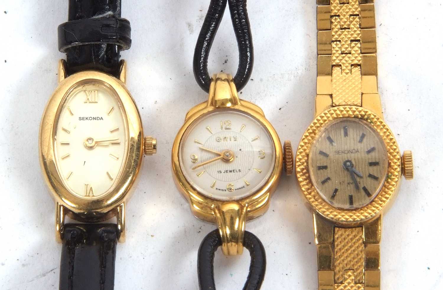 Mixed Lot: Three lady's wristwatches to include makers Sekonda and Oris