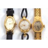 Mixed Lot: Three lady's wristwatches to include makers Sekonda and Oris