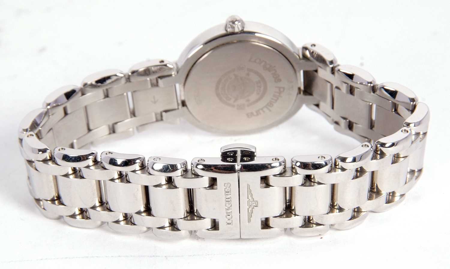 A Longines Prima Lima ladies wristwatch, the watch has a quartz movement, stainless steel case and - Image 2 of 4