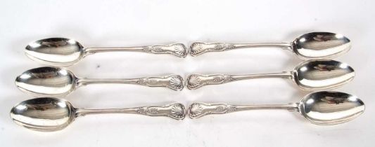 Six Kings pattern tablespoons, double struck, five hallmarked for Sheffield 1899, makers mark for