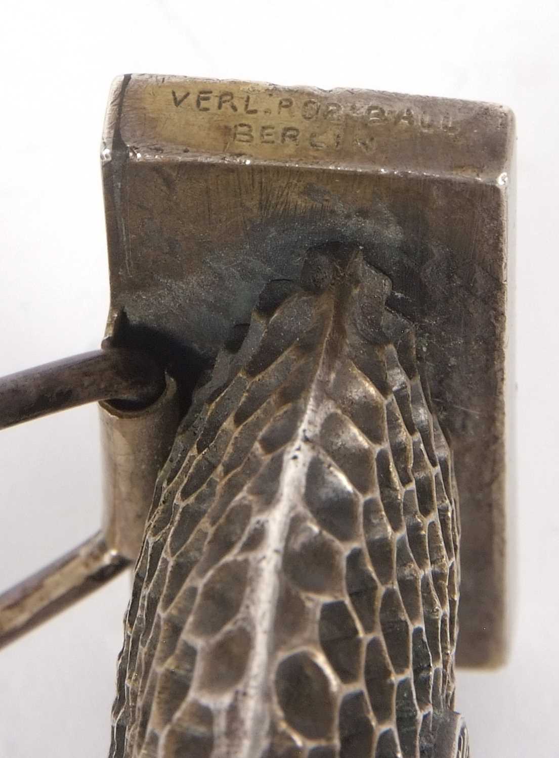 A German 800 stamped beekeeping award in the form of homeycomb, the centre applied with a plaque - Image 6 of 7