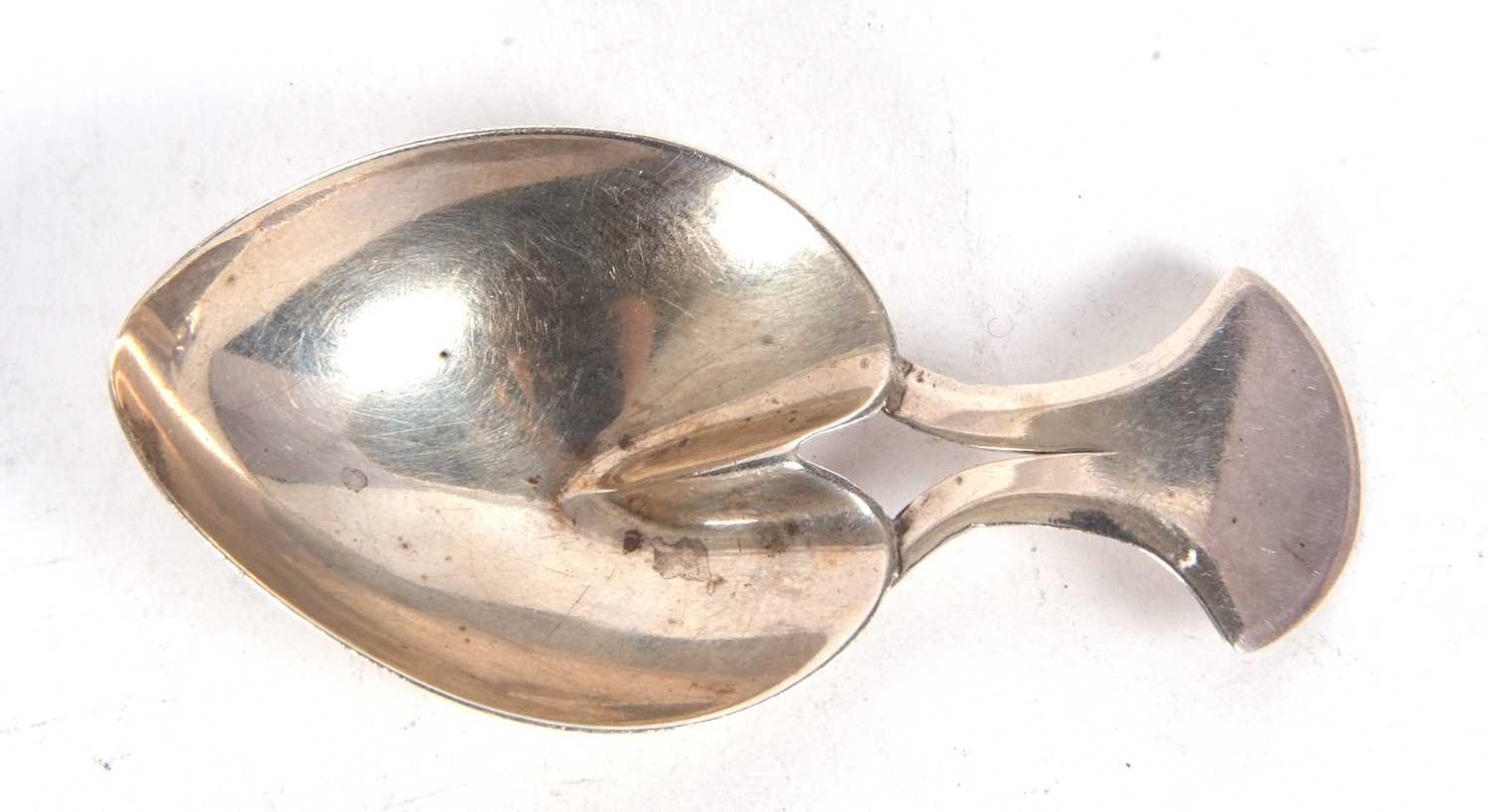 A George III silver caddy spoon of heart shape, hallmarked London 1805, makers mark for Josiah - Image 4 of 7