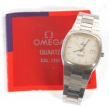 An Omega Seamaster quartz gents wristwatch, reference ST3960890, the serial number dates the watch