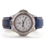 A gents Tag Heuer Professional wristwatch, the watch has a quartz movement and stainless steel case,