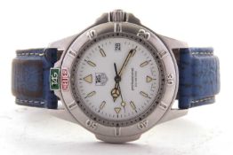 A gents Tag Heuer Professional wristwatch, the watch has a quartz movement and stainless steel case,