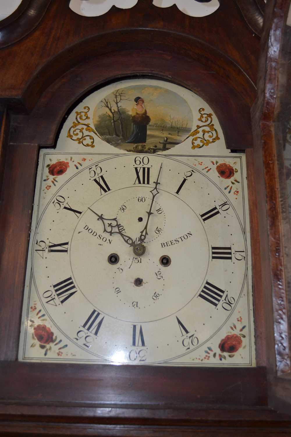Dodson, Beeston (Nottinghamshire), a large 19th Century long case clock with painted arched dial, - Image 2 of 2