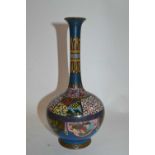 A Cloisonne decorated vase, early 20th Century, 24cm high bruise to one side with 1cm approx