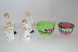 Group of Royal Doulton wares including two models of Darling, further Royal Doulton models, a
