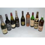 1970 Dom Perignon Champagne, 1963 Martinez Vintage Port, 1980 Steinweiler, Peach Wine, 1934