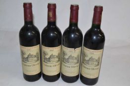 Four bottles of Chateau Olivier, Grand Cru Classe de Graves, Pessac-Leognan, two 1995 and 2 1997, (