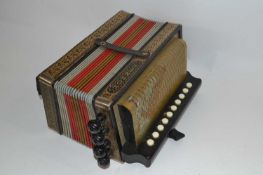 A Hohner melodion with steel reeds on individual plates