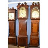 Dodson, Beeston (Nottinghamshire), a large 19th Century long case clock with painted arched dial,