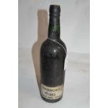 One bottle of Cockburns 1963 Vintage Port level - mid-neck