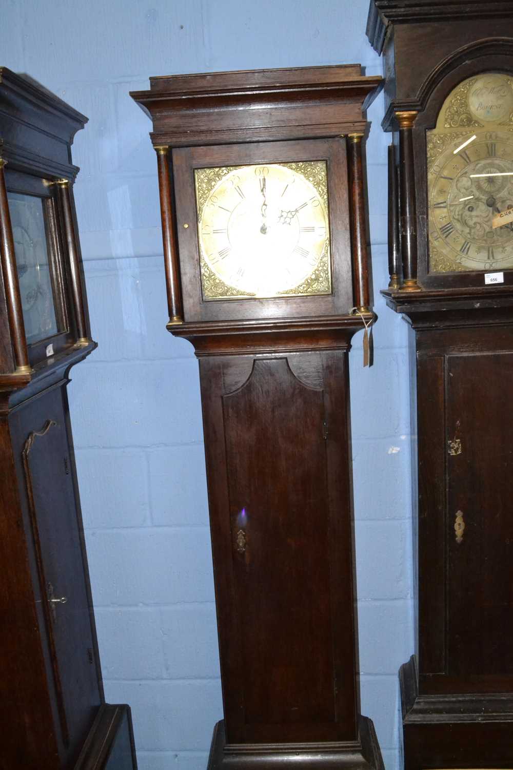 William Marshall, Wollsingham (County Durham), Georgian long case clock with square brass dial
