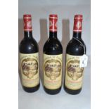 Three bottles of Chateau de Cantin Saint Emillion Grand Cru, 1996, (3)