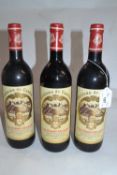 Three bottles of Chateau de Cantin Saint Emillion Grand Cru, 1996, (3)