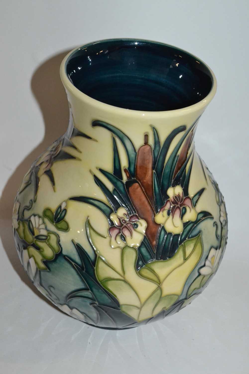 A large Moorcroft vase of globular form decorated with the Lamia pattern by Rachel Bishop, 25cm high - Image 2 of 3