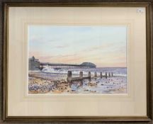 Martin Sexton (British, 20th / 21st century), Cromer Pier, watercolour and gouache, signed, 37x55cm,