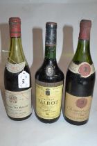 Chateau Talbot 1966 Medoc, Chambertin 1959 Domaines Taboulet-Verherre 1959 and Aloxe-Corton "Les