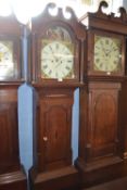 Atkinson, Louth (Lincolnshire), a large 19th Century long case clock set in an oak and mahogany