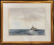 Phillip Gardner (British,1922-1986), "Port Your Helm", watercolour, signed, titled to frame mount,