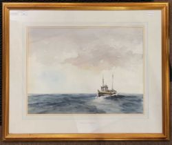 Phillip Gardner (British,1922-1986), "Port Your Helm", watercolour, signed, titled to frame mount,