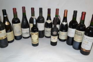 Assorted wines to include Bordeaux's, BAron Philippe de Rothschild 1999, Puilly Fume, etc., half