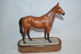 Royal Worcester model of "Arkle" owned by the Duchess of Westminster modelled by Doris Lindner