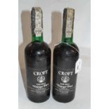 Two bottles of Croft 1970 Vintage Port, (2)